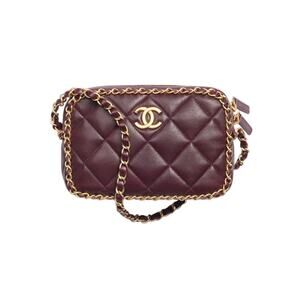 Chanel Small Camera Case in Burgundy